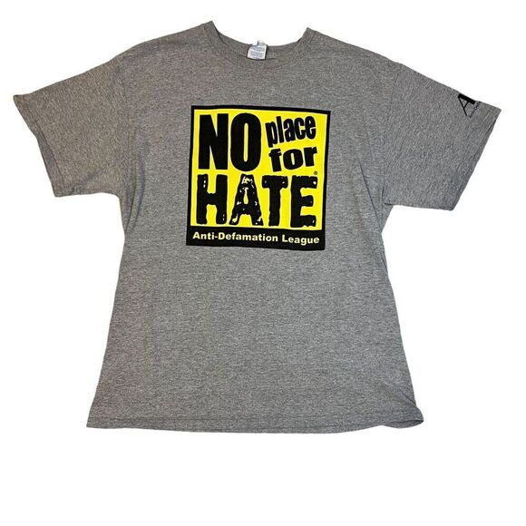Port & Company Other - No Place For Hate Anti Defamation Leauge T-Shirt Size Large Grey Short Sleeve
